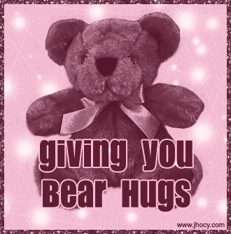 giving bear hugs